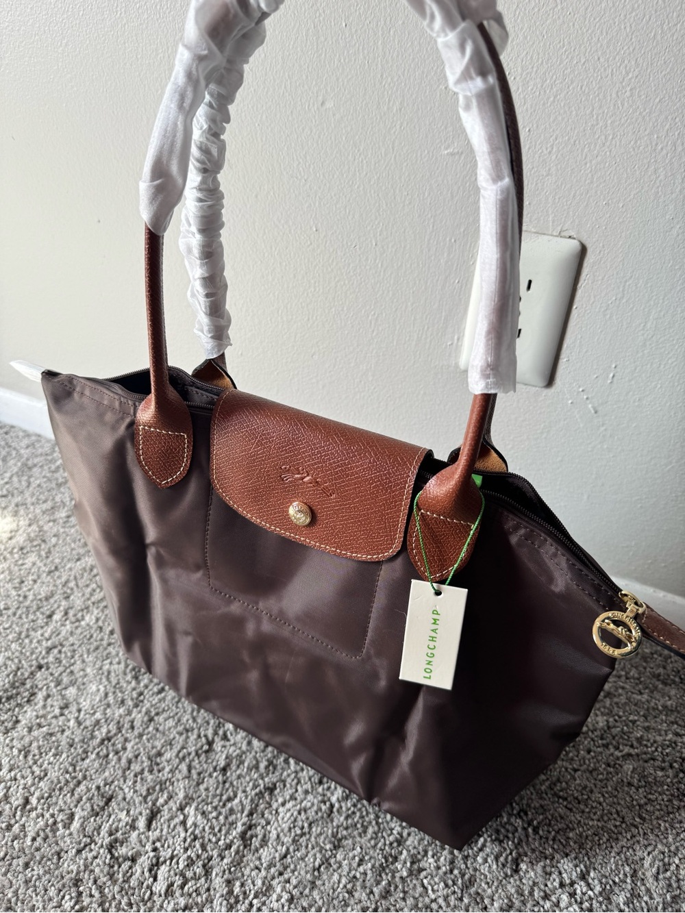 Longchamp Brown tote bag with